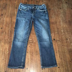 Silver western style Suki fluid high Capri 28x23